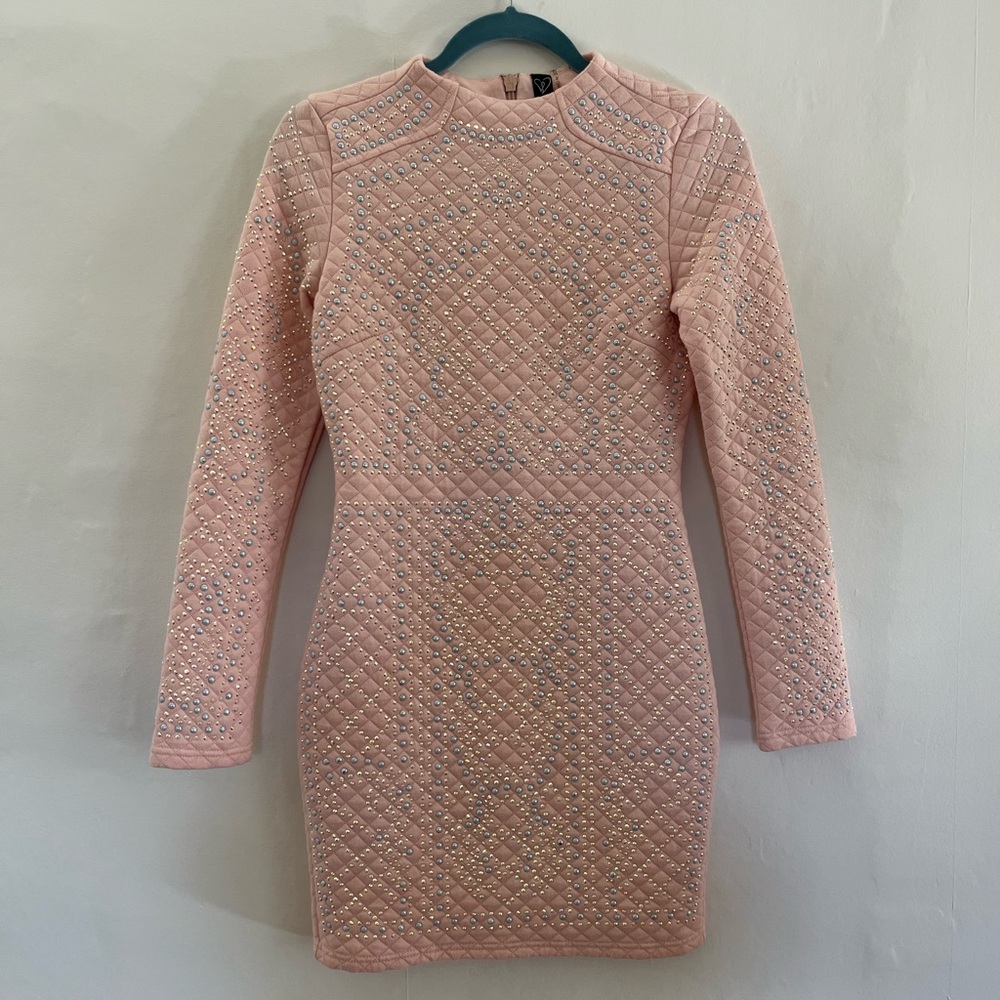 Windsor Pink Jeweled Party Dress